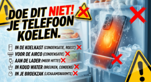 Telefoon afkoelen