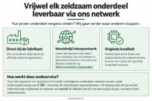 zeldzaam onderdeel leverbaar
