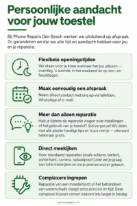 Afspraak met Phone Repairs maken? 